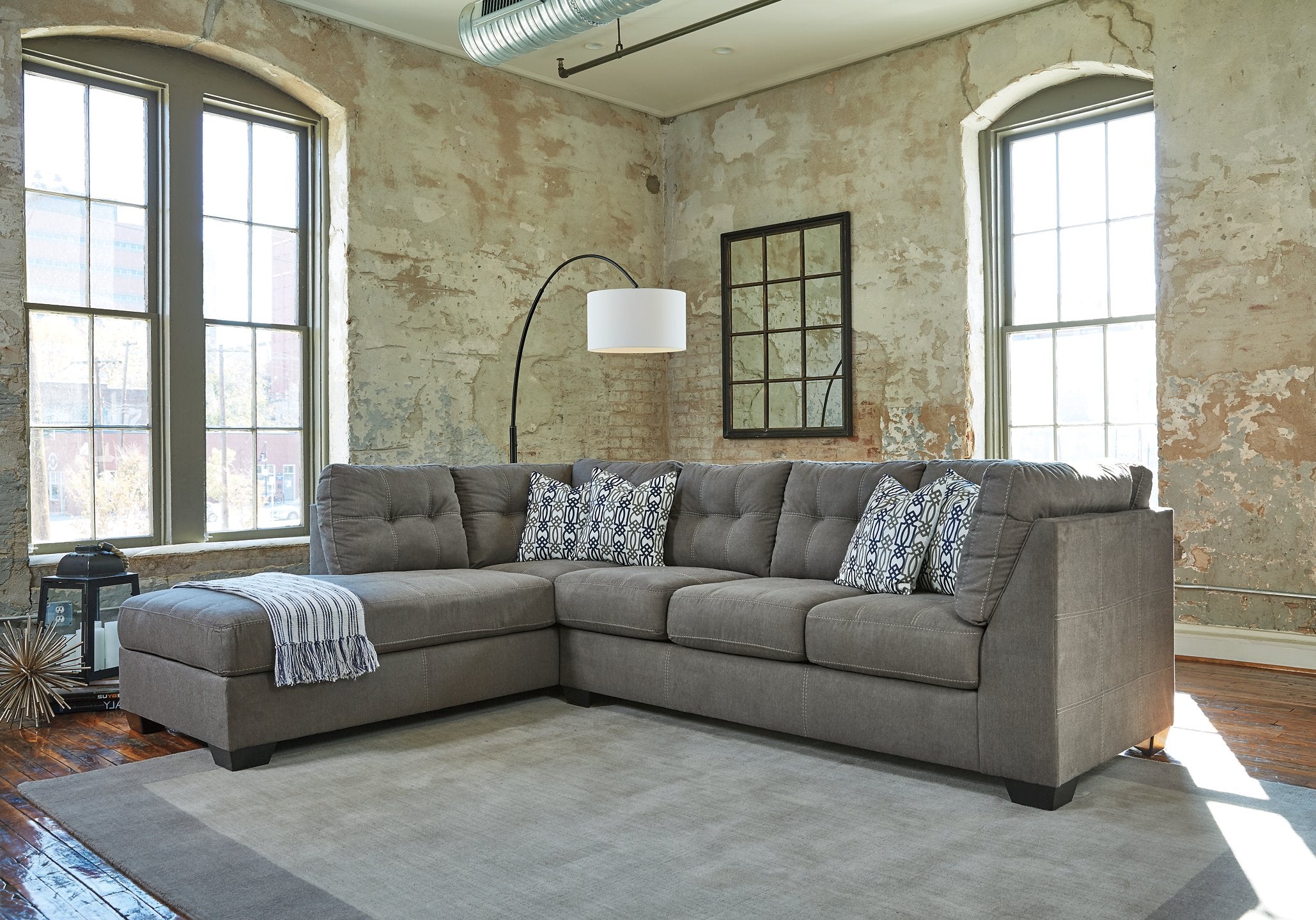 Ashley Furniture Calnita Sectional with Chaise - Thumbnail 4