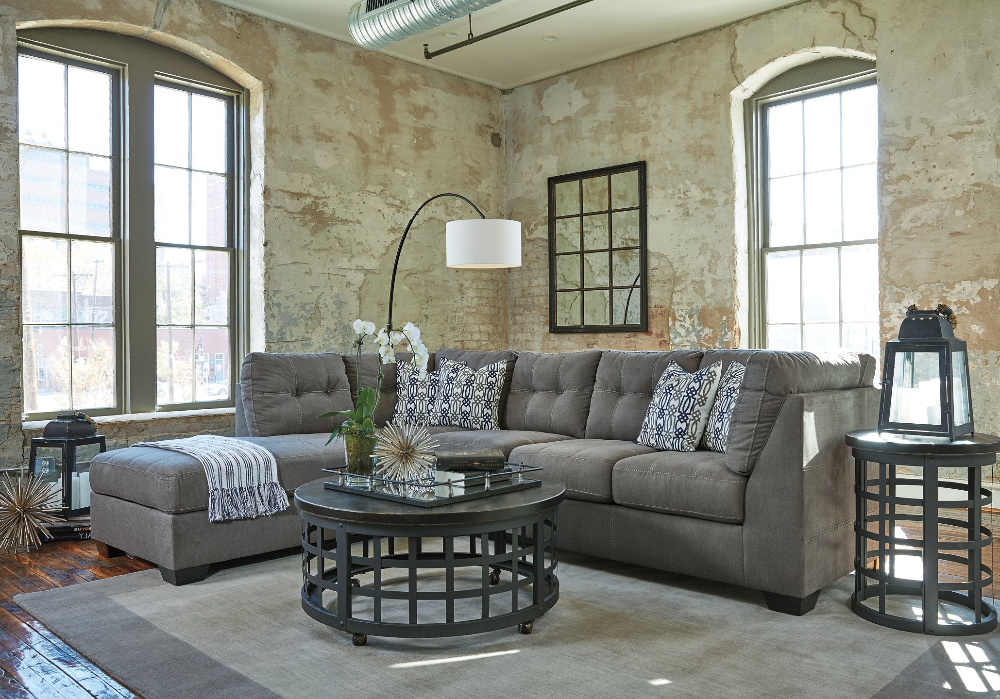 Ashley Furniture Calnita Sectional with Chaise - Thumbnail 2