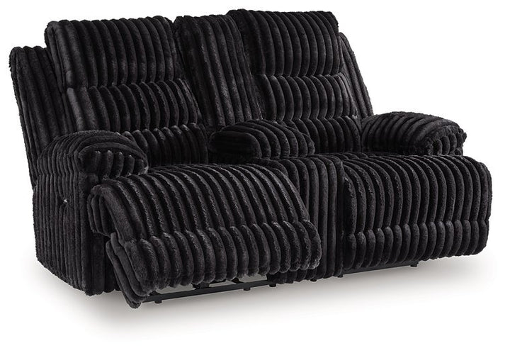 Rhine Falls Reclining Loveseat with Console