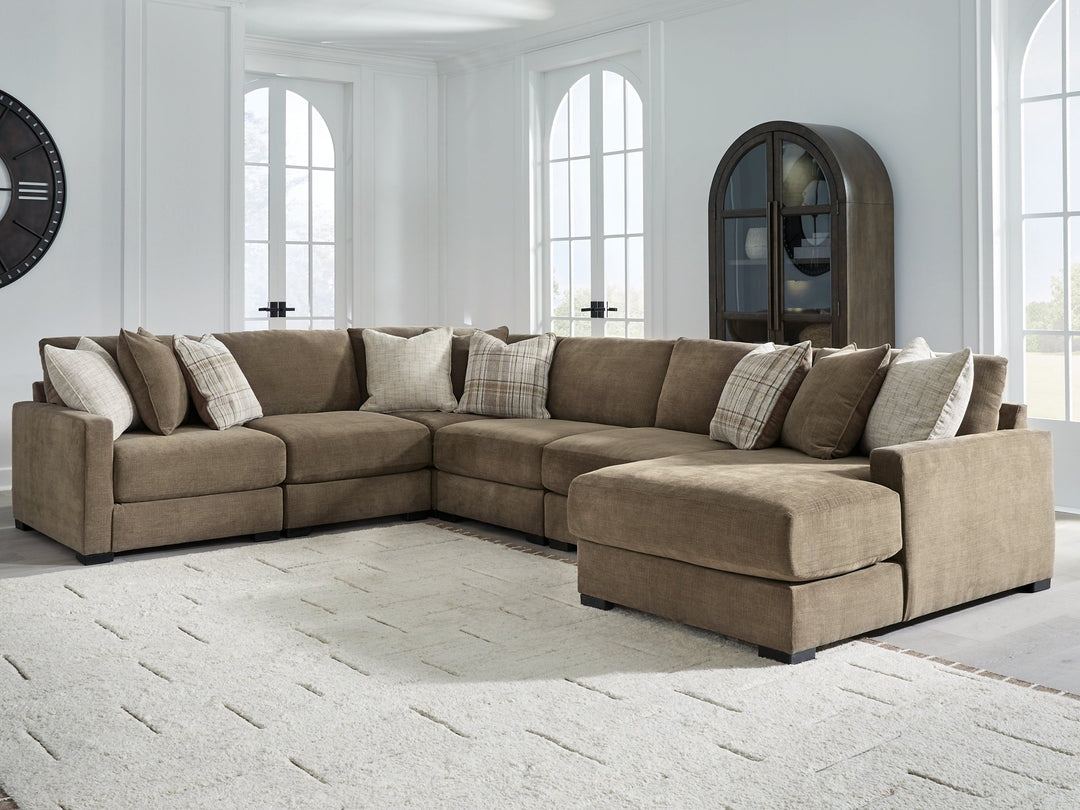 Camellia-Court Sectional with Chaise
