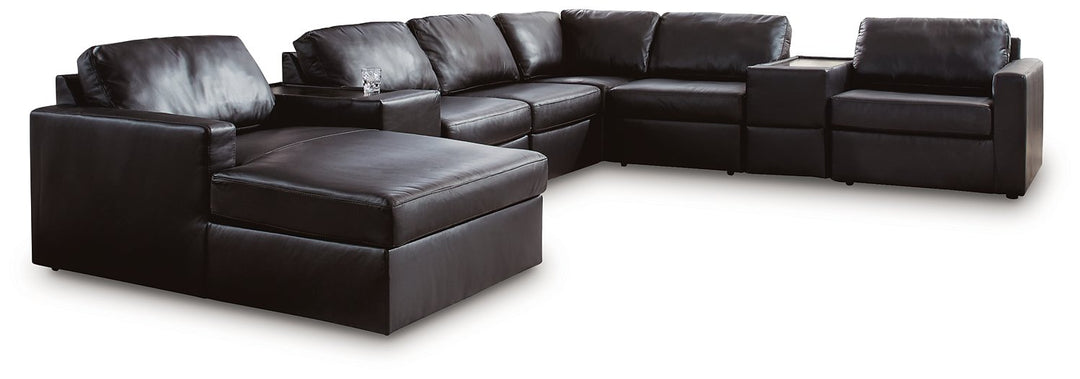 Modmax II Sectional with Chaise and Storage Consoles