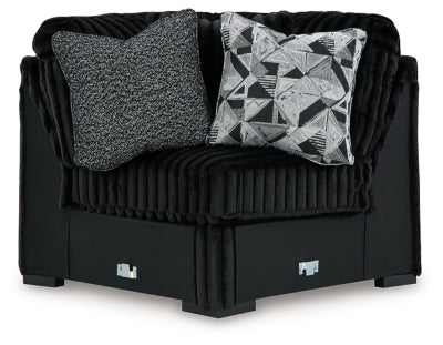 Midnight-Madness Sectional with Chaise