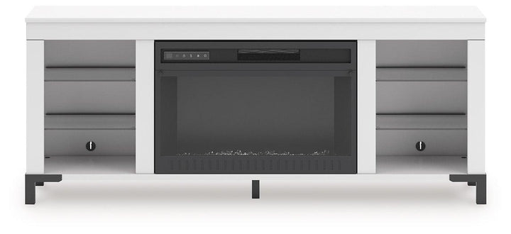 Brollevi 60" TV Stand with Electric Fireplace