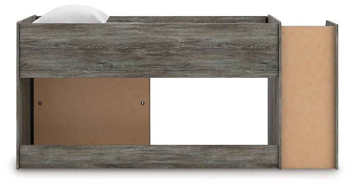 Frandern Loft Bed with Bookcase Storage