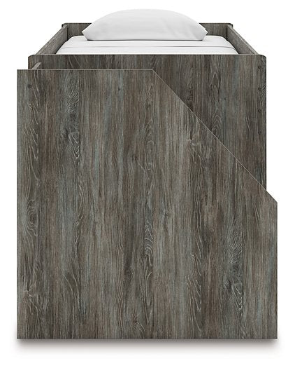 Frandern Loft Bed with Bookcase and Drawer Storage