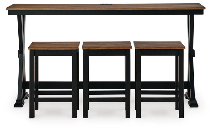 Wildenauer Counter Height Dining Table and 3 Barstools Set