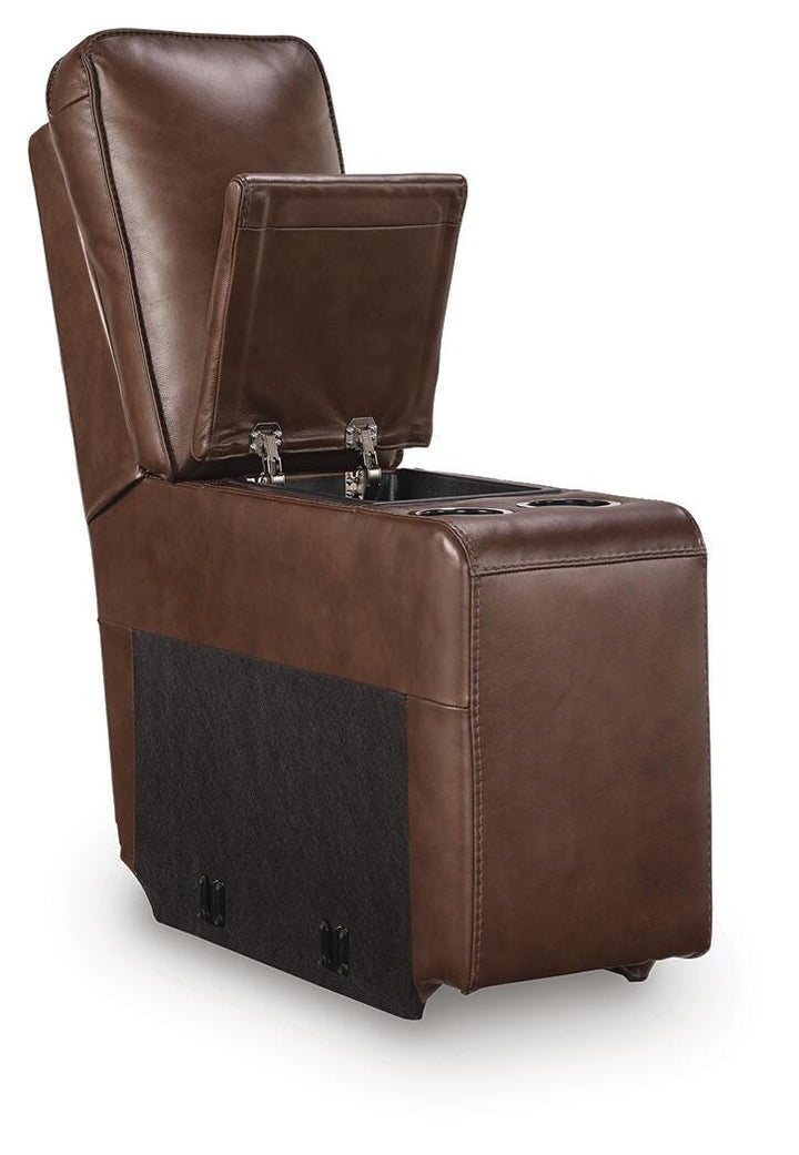 DeepWakes Reclining Sectional with Storage Console