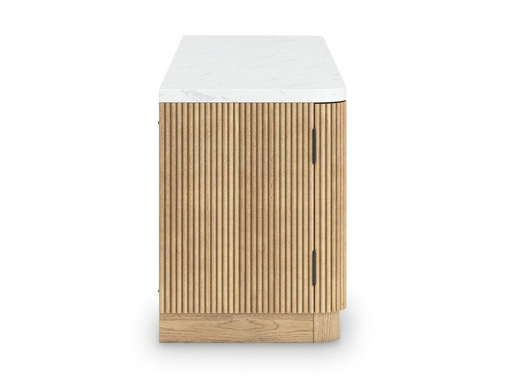 Camdill 80" TV Stand with Electric Fireplace